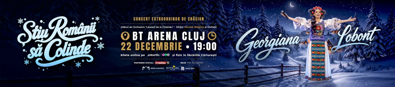 Georgiana Lobonț pregătește Crăciunul la Cluj. Cu cine urcă pe scenă la „Știu românii să colinde”